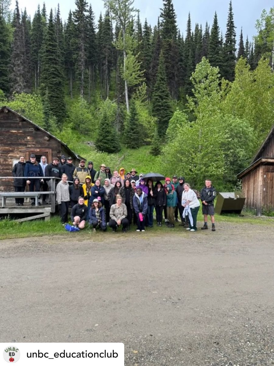 EducationUnbc's tweet photo. Great photos  @unbc_educationclub what an amazing trip. Barkerville 2026. A super nice transition from@the 4-week practicum to coursework. AMAZING!! Love that you are learning and connecting outside. #UNBCED https://t.co/9SQmExWewi