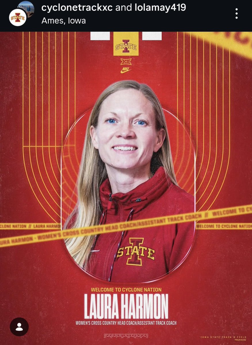 Sam_C_Taylor's tweet photo. The national 1500 champion Rosemary Longisa is no longer a Washington State Coug, having transferred to Iowa State.

She follows her coach, Laura Harmon, who is now the Cyclones' head women's cross country coach. https://t.co/t4MLB4OLwJ