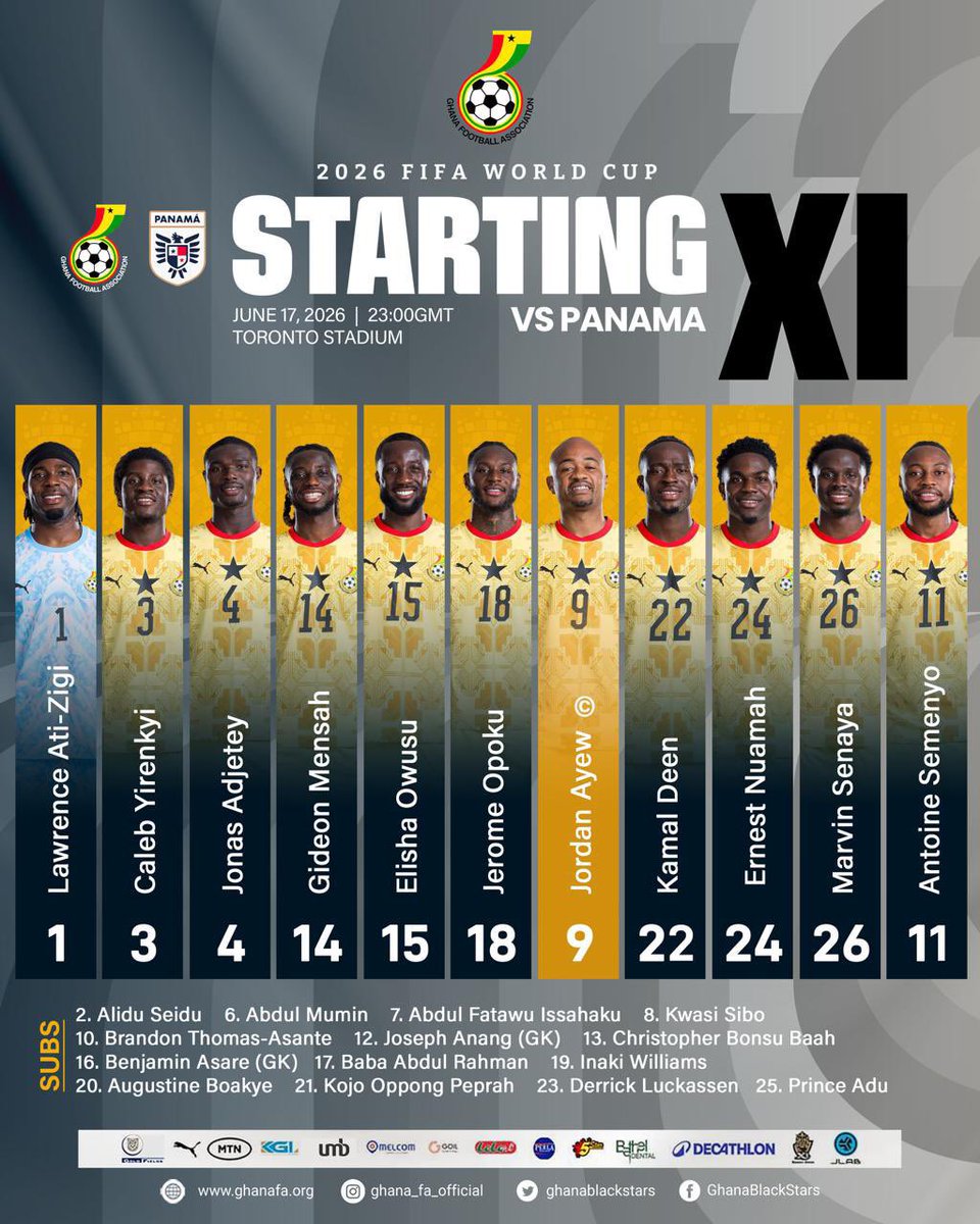 EkluMichael's tweet photo. Ati Zigi starts ahead of Benjamin Asare. I was telling my Game on team that I had a feeling Asare won’t start tonight. Anyway come on lads 💪🏾🔥@PLUZZFM @3musicnetworks https://t.co/HbwB8O1QTe