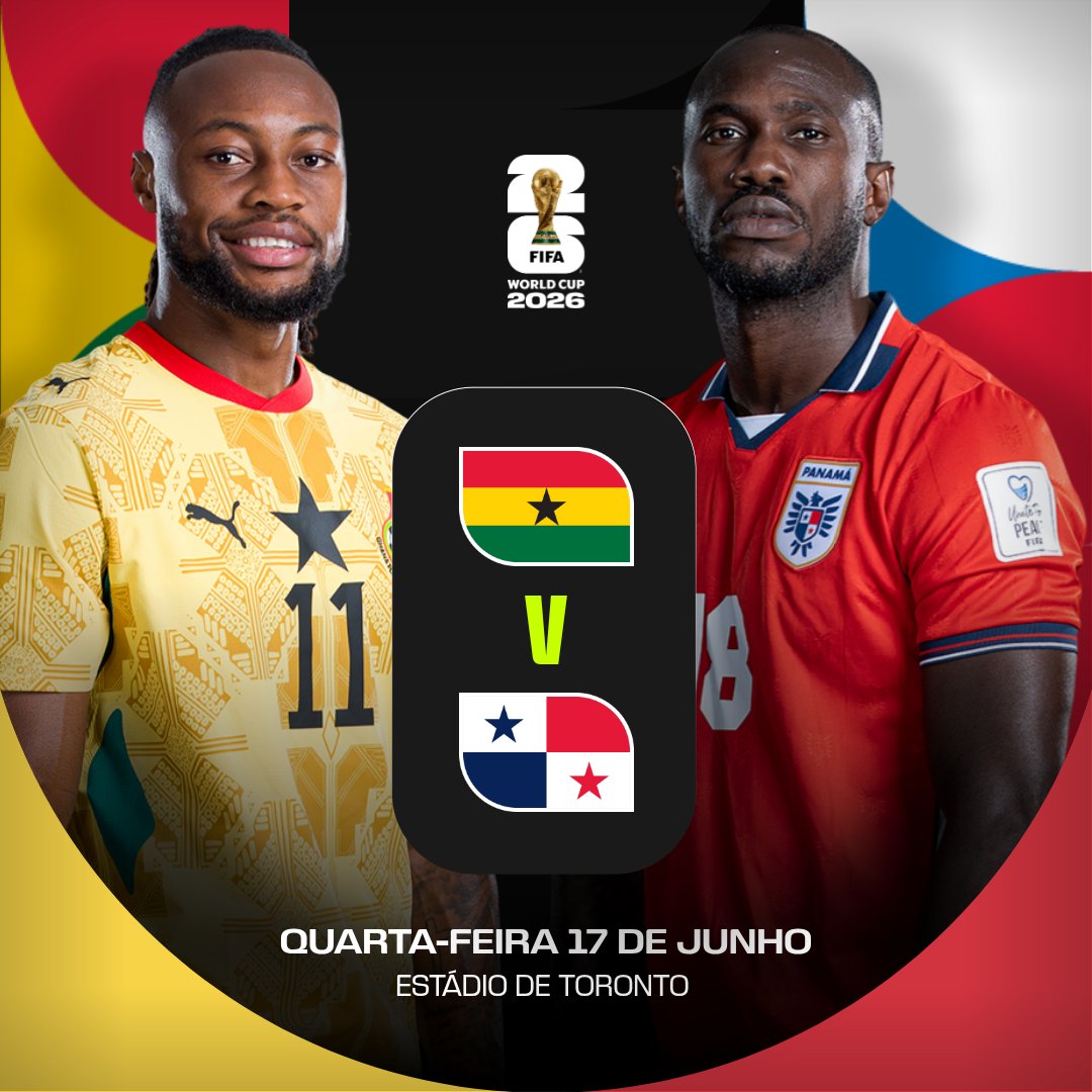fifaworldcup_pt's tweet photo. A #CopadoMundoFIFA não para! 

É hora de Gana 🆚 Panamá.