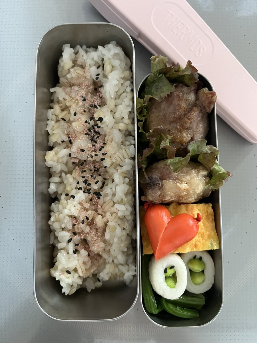 Obasan0141's tweet photo. #hakoyabento #lala弁当 #THERMOS #スリム弁当箱 #高校生弁当 #弁当記録 #お弁当作り楽しもう部 https://t.co/1jgCsCZrjd