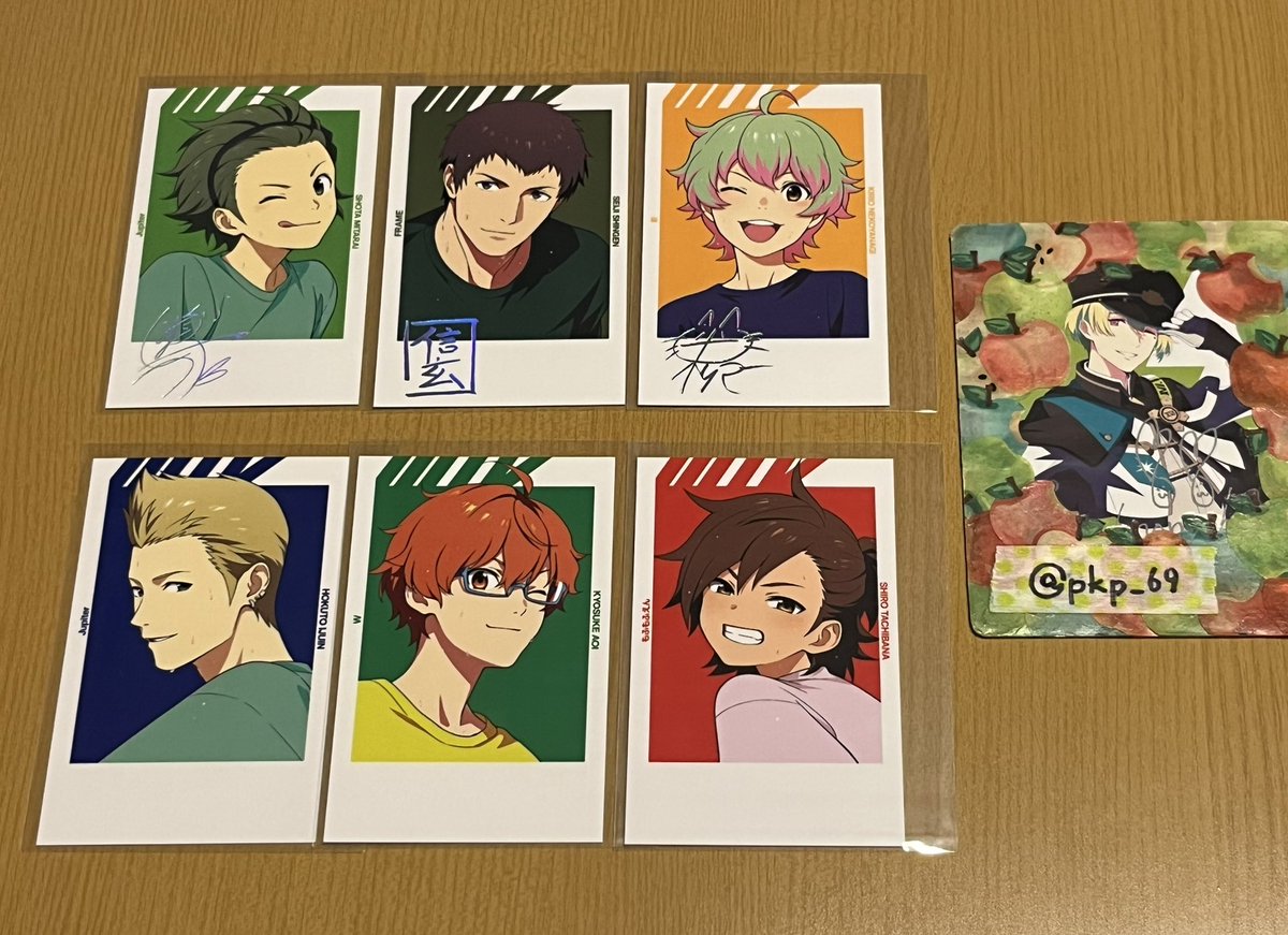 pkp_69's tweet photo. 【交換】アイドルマスターsideM FiFS展 EXTRAトレーディング インスタントフォト風カード 表情A B

譲》 箔: 翔太、誠司、キリオ
　   N: 北斗、享介、志狼、幸広、咲、玄武、一希、涼、大吾

求》 想楽、秀、百々人　各1

↓ https://t.co/CnJuXY5DQv