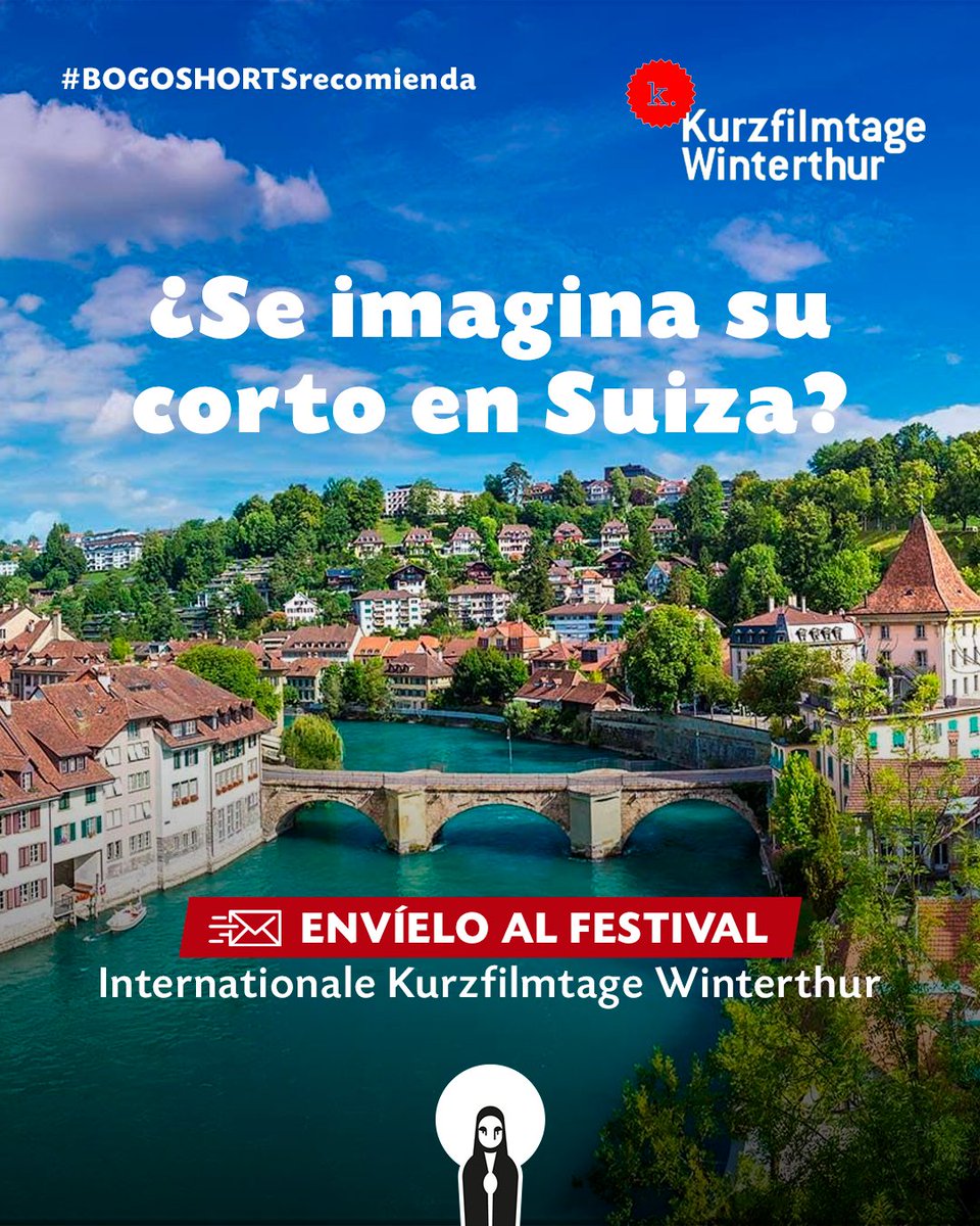bogoshorts's tweet photo. 🎬 ¿Se imagina su cortometraje en Suiza? 🏔️🇨🇭 

📩 Envíelo a Internationale Kurzfilmtage Winterthur, uno de los festivales de cortometrajes más importantes de Europa, que este año celebra su edición número 30.

📅 Deadline: 12 de julio https://t.co/0NEu7VqUhX