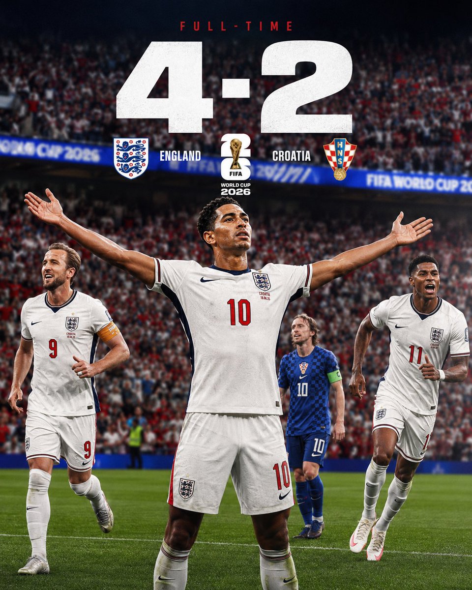 ortunatus's tweet photo. 𝗣𝗨𝗥𝗘 𝗚𝗥𝗘𝗔𝗧𝗡𝗘𝗦𝗦.

One night. Four goals. One statement.

England are here. And Bellingham is ready to take over. 🏴󠁧󠁢󠁥󠁮󠁧󠁿 https://t.co/vxdKwOW4Vd