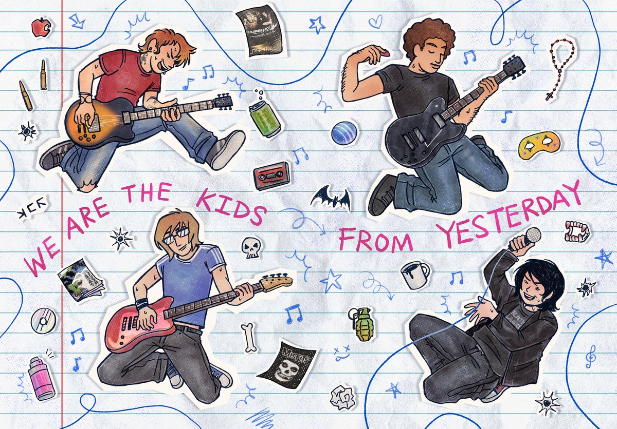 spypilled_'s tweet photo. Bullets era + danger days lyrics? Yuppp #mcr #mcrfanart https://t.co/ols3uKnpVs