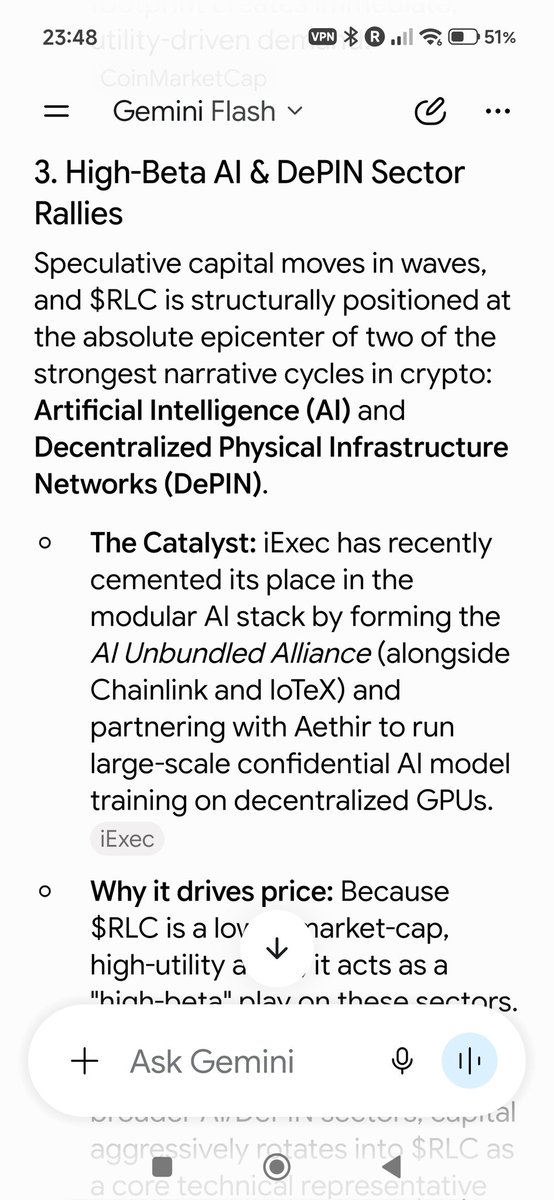 laptop1515's tweet photo. #RLC
Donโt sleep on $RLC! ๐ If youโre looking for a project with real utility and massive upside, iExec RLC is it. As AI, DePIN, and decentralized cloud computing explode, $RLC is powering the future of privacy-focused Web3 tech
#iExecRLC #Crypto #DePIN #Altcoins #AI https://t.co/AYYbqjQj1p