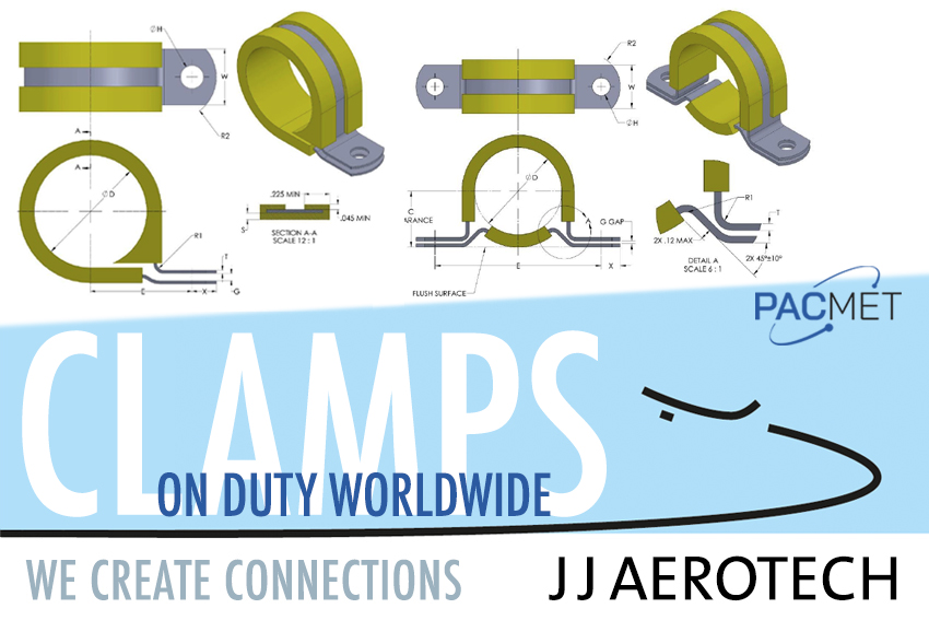 JJAerotech's tweet photo. They are among the world’s most important #aerospace components: #clamps in all shapes, sizes, and materials. Heat-resistant, durable, and vibration-damping. And they’re a great fit for our principal @PacmetA – they’re enjoying growing demand #worldwide. Contact us to learn more. https://t.co/iLbKIoVivL