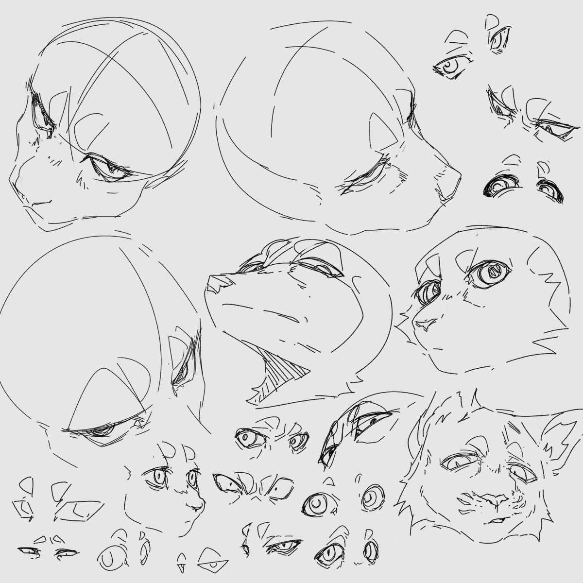 TheAkateo's tweet photo. deepfrying my brain because it suddenly forgot how to draw faces in perspective https://t.co/K6HGhEJxnX