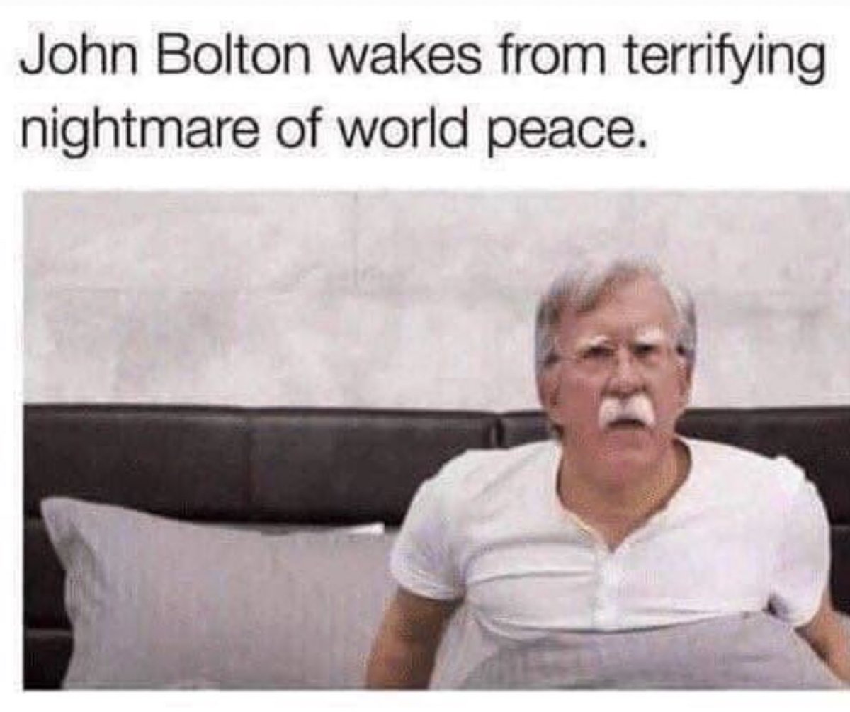 Grampsknos's tweet photo. @AmbJohnBolton John's becoming irrelevant. https://t.co/QOumCHIBaL