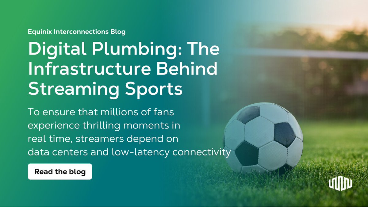 Equinix's tweet photo. Have you been watches the matches? See what it take to bring live streaming events from the pitch to your phone. 

⚽️ https://t.co/g5PCnGTBQF https://t.co/fbhLZvNcfo
