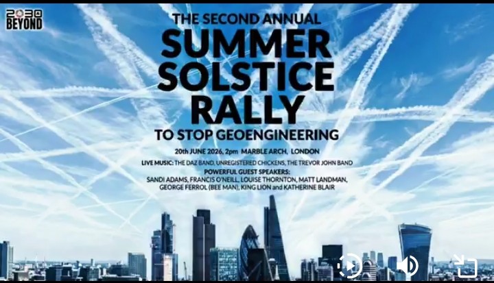 Piers_Corbyn's tweet photo. #Piers DESTROYS the ChemCon!
1. THERE'S 100X MORE prevelance of Jet trails than 50yrs ago!
YES! Because there's 10-20x more planes, each 5-10x more powerful (=WaterTrails). That's ~15x7=~100x more prevelance. NOT ChemTrails!
2. THERE'S NO CHEMICALS IN #ChemTrails! See
https://t.co/gSt0RMnJk0
Detailed proper scientific reflective Spectral analysis etc of trails (check web) proves it.
3. THERE'S NO TANKS FOR CHEMICALS EJECTION (info top Air Safety engineers). There ARE water tanks on some planes for ballast & to inject (yes!) into fuel at times to increase jet outflow density & thrust (espec in military) - eg at take-off /landing in London. This makes contrails THICKER. Such tanks have been misnamed "chemical".
4. SPREADING POISINS AT 30,000 feet is useless. 300ft is the place for crop etc spraying. If you're worried about poisons read food labels in the supermarket!
5. METAL POLLUTION COMES 24/7 FROM SATELLITE BURN-UPS & near space exploration. It's 30kg of Aluminium Oxide DAILY and other metal waste & loads of Barium compounds from USA stratosphere etc reflective/ absorption tests. NOT 'ChemTrails'.
6. IT'S CALLED WEATHER and WATER Condensation trails! An Air Traffic Controller explains IN DETAIL sky trails over Merthyr:
https://t.co/Ss562TsvyU
7. THE #SkyCon #ChemTrailsCON is a well-funded DN (Delusional Nonsense) #FearAndAwePSYOP enabling charlatans and narcissists to get funds & Web hits & CON us all into FEAR of WEF-ZIONIST MegaCorps NewWorldTyranny. #GeoEngineering is #FakeScience like #virology, #GreenhouseEffect etc which claim to do things that CANNOT BE DONE and generate money-laundering projects for charlatans, narcissists and fraudsters.
8. DON'T JOIN THAT #ChemTrailsCON "RALLY" on Saturday where you & all there will be FilmExtras to help get funds & hits for a PSYOP diversion from the key tasks of now - eg STOP DIGI-ID, VaxCon, ClimateCon etc!
PLEASE PASS THIS ON far+wide! GET THE TRUTH OUT! RtRtRt!
Btw: Notice the background in the ChemCon poster is so symmetrical in its main trails; it's fake