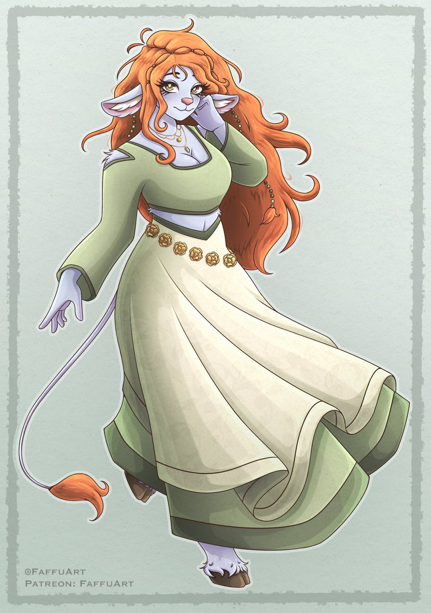 FaffuArt's tweet photo. Firbolg Commission for @Poppy_Call 💕
#CommissionsOpen #DndArt #DndCharacter https://t.co/IsW3WyADgk