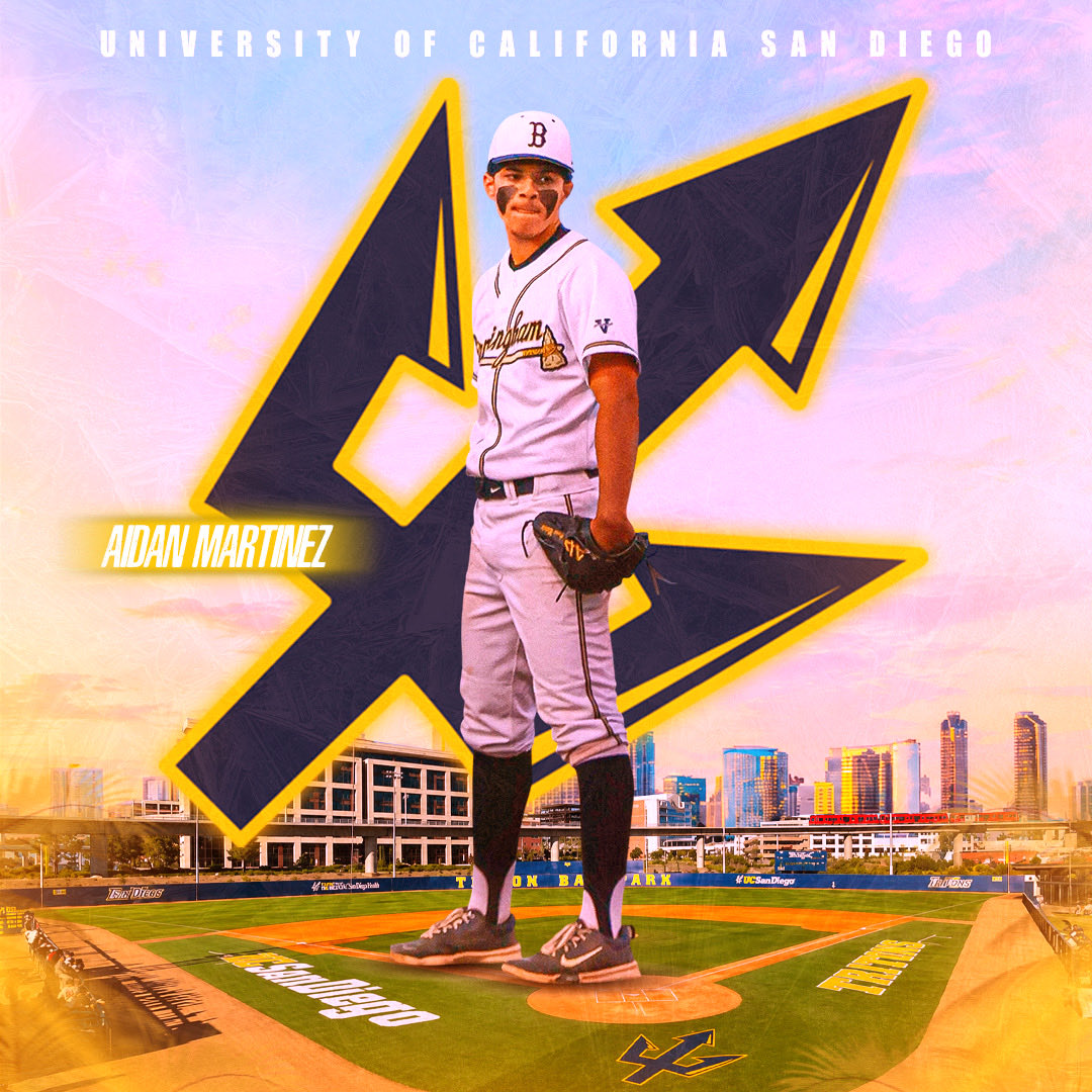 _2aidan's tweet photo. Proud to announce my commitment to the University of California, San Diego. Thank you to everyone who has helped me achieve my dreams of playing D1 baseball. Thank you to the coaches at UCSD for giving me this opportunity. @BHAMBASEBALL14 @B_HOMERun2 @CoachJrod7 @latsondheimer https://t.co/Nls7EFasaf