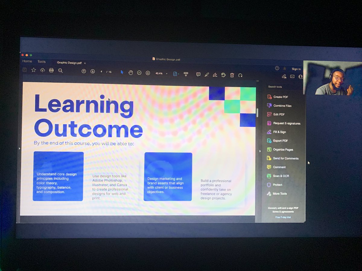 Fod433's tweet photo. This was where he mentioned the design principles, primary design tools, creating marketable designs and building a professional portfolio. https://t.co/GVVCFgDBlP