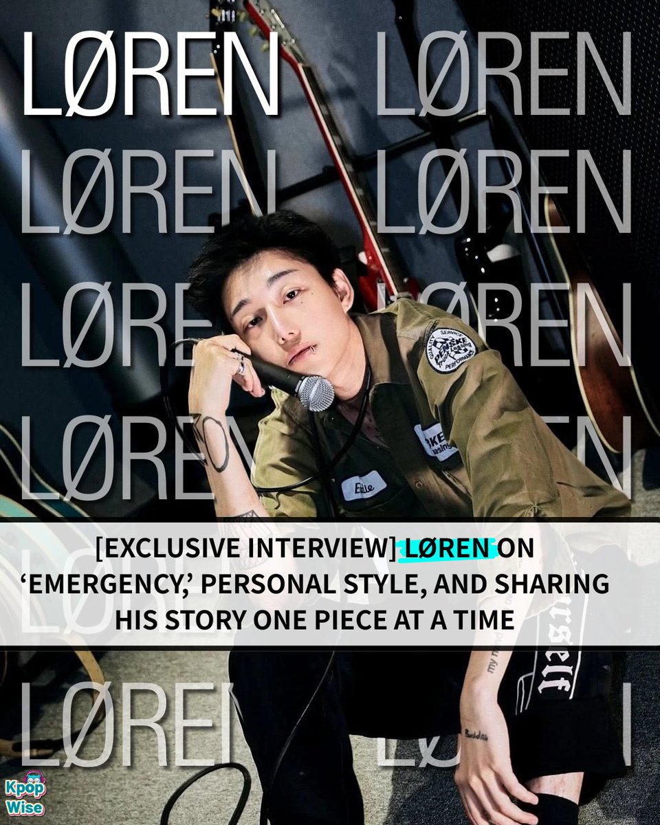 kpopwise's tweet photo. [Exclusive #Interview] LØREN on ‘EMERGENCY,’ Personal Style, and Sharing His Story One Piece at a Time

 🎸Read here: https://t.co/BhyYYXgjy7

By @karlyb_writer

#LØREN #로렌 #EMERGENCY #fashion https://t.co/eK3sWGkX1X