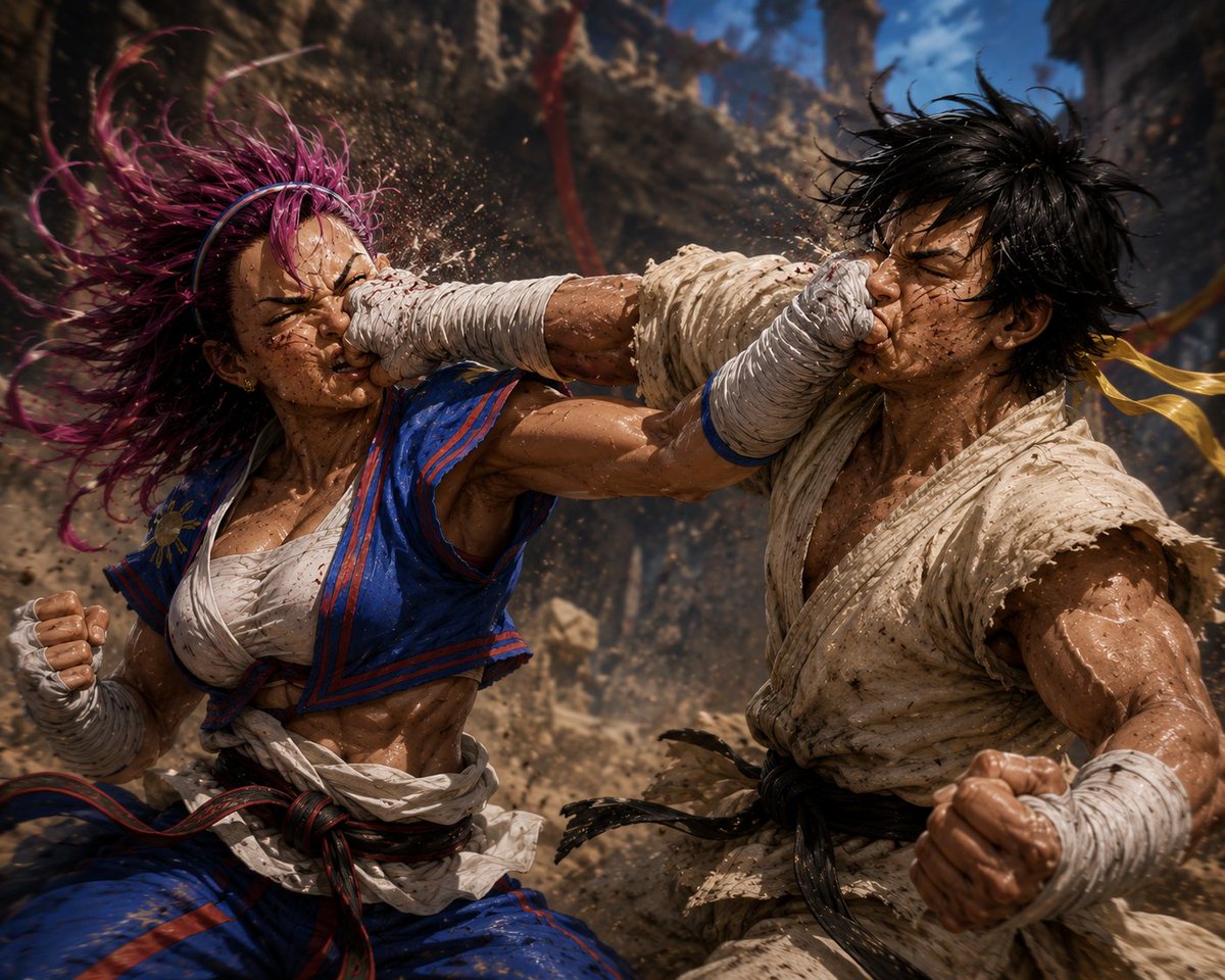 Satisfy_Gaming's tweet photo. @StreetFighter Yasmine vs. Makoto https://t.co/wI7FlIuq2M