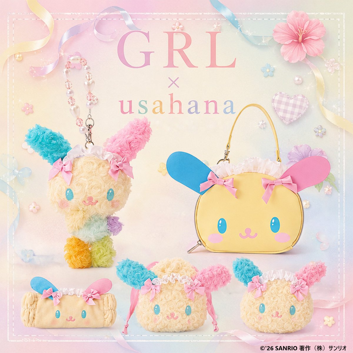 sanrio_news's tweet photo. #GRL から、ぼんぼんりぼん･ウサハナの新作グッズが登場♪
リボンとフリルでおめかしをした、とびきりCUTEなシリーズだよ♡
ヘアバンドやポーチなど、日常使いしやすいアイテムをラインナップ！ 
ぜひGETしてね★
https://t.co/mLFOg5hbyc
#サンリオ https://t.co/fdYMT1eIHX