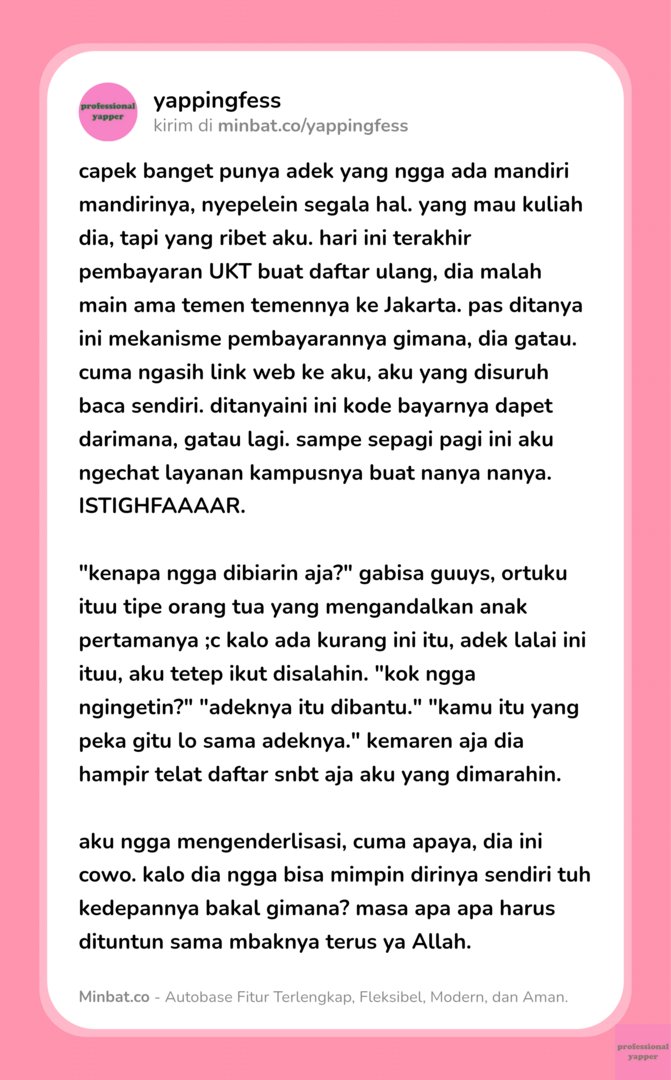 yappingfess's tweet photo. numpang nguneg pagi pagi yap! https://t.co/wJ1Grzf338