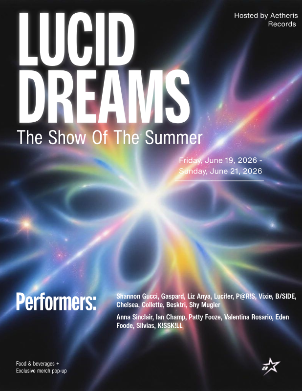AetherisRecord's tweet photo. The wait is over.  

Lucid Dreams is proud to present the official lineup for the show of the summer, taking place from June 19th to June 21st. This is only the beginning.  

See you at Lucid Dreams ✨ https://t.co/CJHvIxI61x