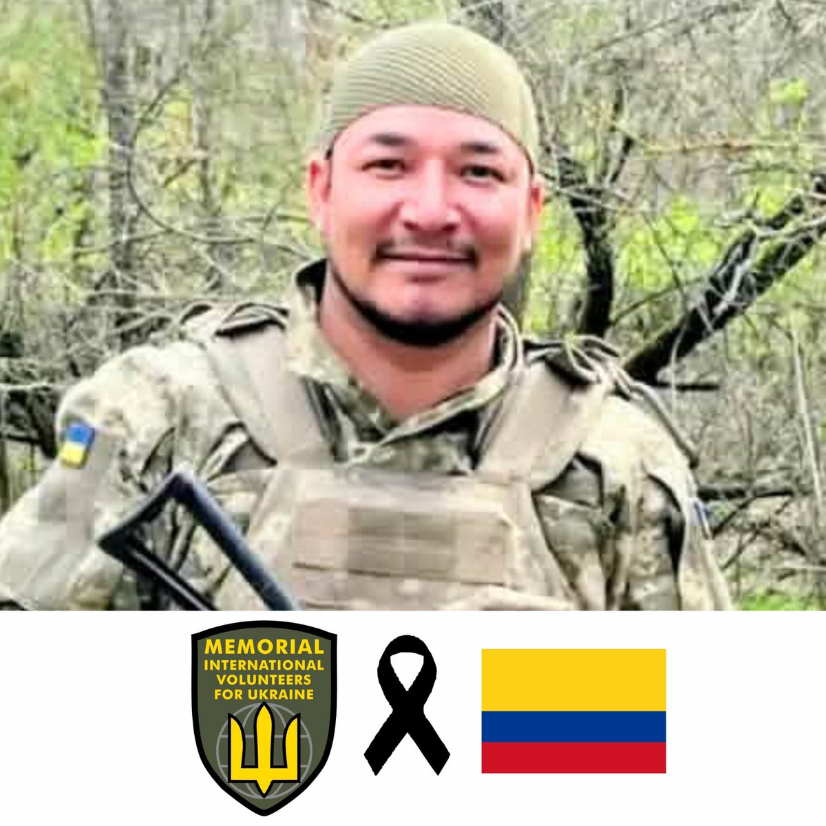 MykhailoRohoza's tweet photo. 🇺🇦😭

Our Beloved Colombian Brother Helmer Alonso Zuleta Perez, who had been serving in Ukraine as a Volunteer succumbed on the Battlefield.

Honor, Glory and Gratitude To Our Brother. https://t.co/s2fMwvDFWX