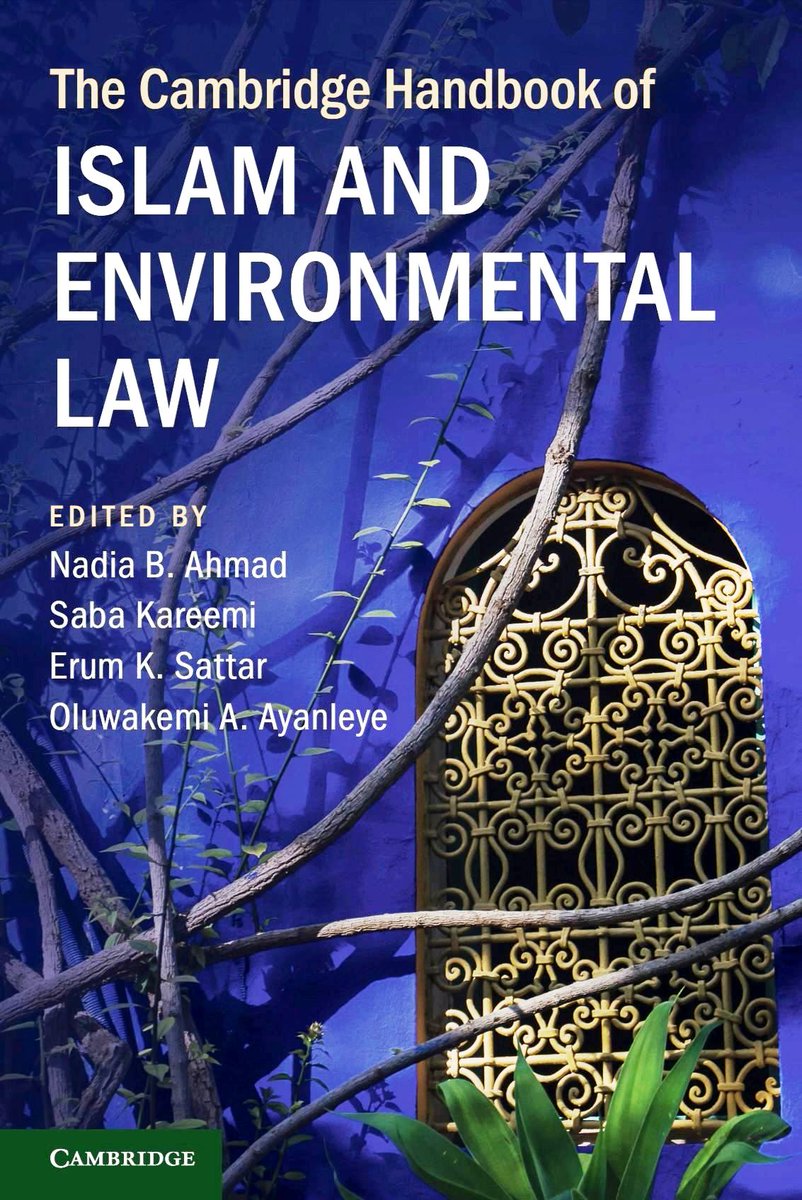 LutfGari's tweet photo. دليل كامبرج عن الإسلام وقانون البيئة
The Cambridge Handbook of Islam and Environmental Law
صدر للتو
https://t.co/zyRtsEa4av
فيه فصلان من تأليف أخيكم.
ملخص كل واحد من الفصلين
10)- https://t.co/gxESzWRMyw
19)- https://t.co/QsBYVBEuL0
ملخصات كل الفصول
https://t.co/mQXp2aNEfa https://t.co/HFTC5XXSSf