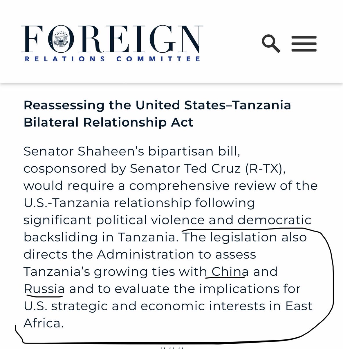 tausilikokola's tweet photo. Now that the bill has passed committee and moves to the next stage, we will continue to keep you updated on its progress. Kazi itaendelea. 🙏🏾

The Reassessing the United States–Tanzania Bilateral Relationship Act has passed the Senate Foreign Relations Committee. 💪🏽🇺🇸🇹🇿
Calling all diaspora to continue reaching to your senates to make sure they all know the truth of what happened in Tanzania and what continue to happen. Keep speaking truth, don’t relax because the bill passed one stage- keep pushing for justice.

Interestingly, the partisan bill passed while Kombo is in Washington, D.C., advancing his government’s narrative, Go figure. Wananchi, Please always confirm actual facts na siyo picha za propaganda au story za magazeti yanayoambiwa cha kuandika.

As Congress noted, Tanzania’s growing ties with China and Russia, coupled with concerns over democratic governance, human rights, and regional stability, continue to draw international attention. Safari na picha za urusi yaani zililetwa tukiwa conference room za senates-Ahem.

Ulaya nao-On June 3, committees of the European Parliament voted 81–1, with four abstentions, to oppose a proposed €156 million funding package for Tanzania, citing concerns arising from the aftermath of the October 2025 elections and broader human rights issues. 

They are using  taxpayers’ money. We used truth, testimony, evidence, and prayers. 

Bottom line will be justice and accountability. Till justice, till accountability. 

The journey is not over, but today, truth moved one step closer to justice and accountability. FACTS✅