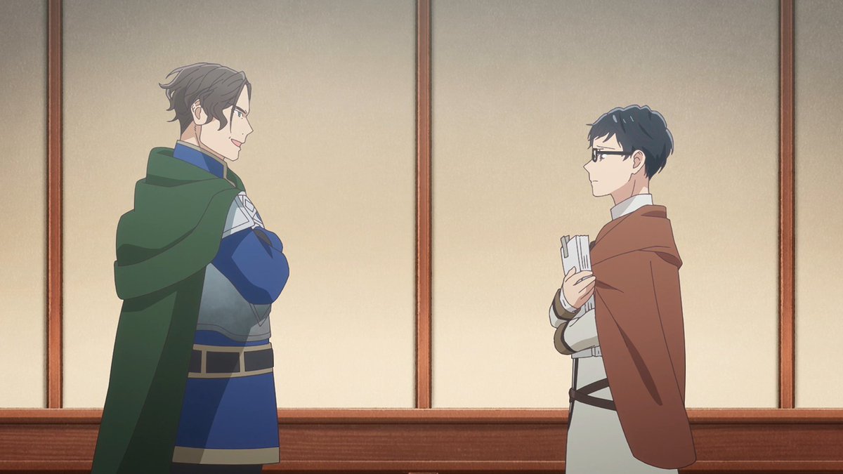 RealVoiceShark's tweet photo. KONDOU is quite a hard guy to get a hold of in this recent episode of #BeanCounter but MAKOVSKA is trying his hardest, all for the sake of PRINCE YURIUS love for the HOLY MAIDEN!
EP 8 of #IsekaiOfficeWorker is now streaming on @Crunchyroll ! https://t.co/70cI0kZg53