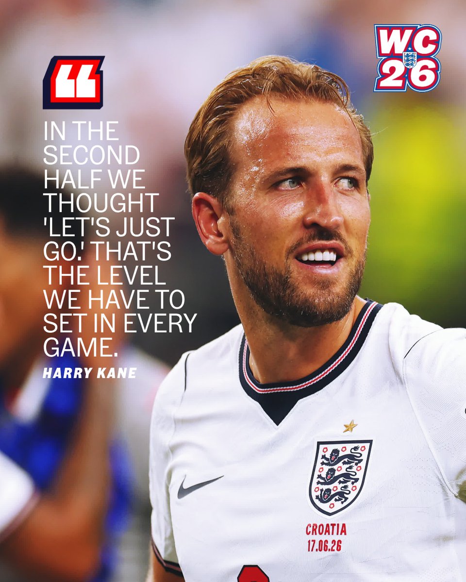 England's tweet photo. Finishing strong on matchday one 🫡

The captain reacts to our 4-2 win 💬