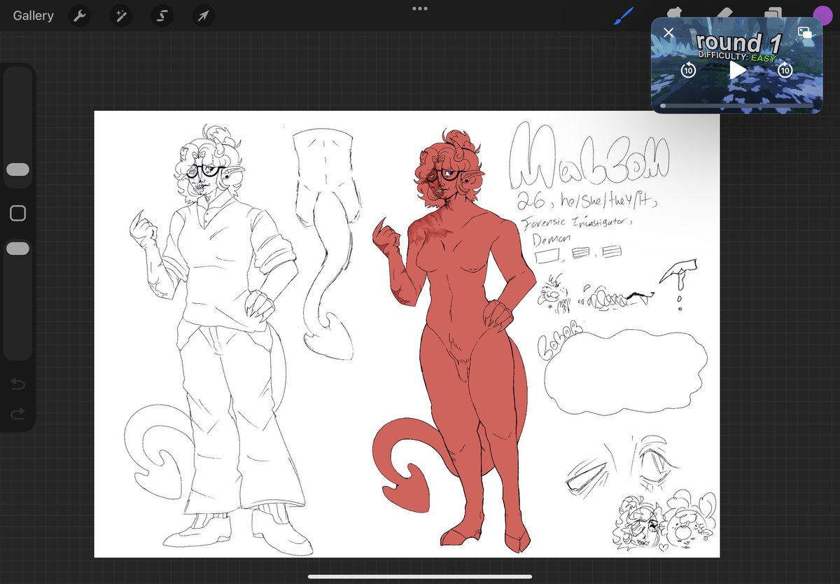KaMuP51's tweet photo. Uhh forgot I could post here …here  are  oc  wips  for  #artfight NUDITY  WARNING  ⚠️ https://t.co/uBdqvejuX6
