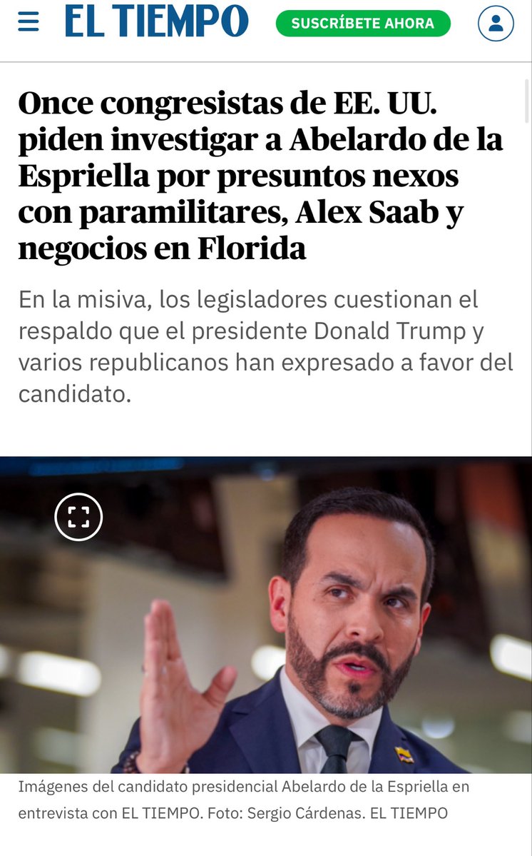 JhonTurizoH's tweet photo. 🚨Alerta Colombia 🚨
Por lo menos Once congresistas estadounidenses acaban de pedir investigación formal a la Justicia de ese país contra Abelardo De la Aspriella por nexos con Narcotráfico.
Lo dije hace unos días , su fin llegó como le ocurrió a pablo Escobar , metiéndose a la política con semejante prontuario.