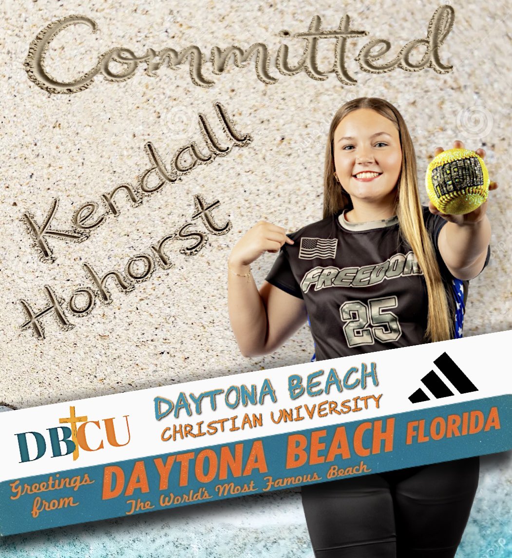 FREEDOMSBFL's tweet photo. Congratulations to Kendall Hohorst off of Freedom(OG)18u on her commitment to further her academic and softball career at Daytona Beach Christian University. Kendall was one of the Original 12 girls who started it all back in 2019 with the Unicorns and has grown into an original Freedom Girl. She has worked extremely hard on and off the field to turn her dream of playing collegiate softball into a reality. I’m incredibly proud and honored to coach this young lady, and I can’t wait to watch her compete at the next level. ALL ABOUT THE GIRLS SOFTBALL #OG #Since2019 #Committed @DBCUSoftball @FREEDOMSBFL @KendallHoho09