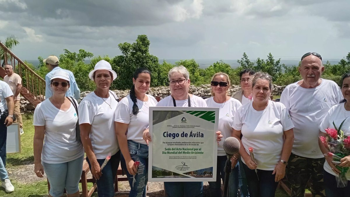 citmaciego's tweet photo. #CiegodeAvila hoy en su acto provincial x el #DíaMundialDelMedioAmbiente 
@AMA_CUBA @citmacuba @ArmandoRguezB
@DCitmaCA @JHGcasanova #LatirAvileño https://t.co/Lru92abKNx