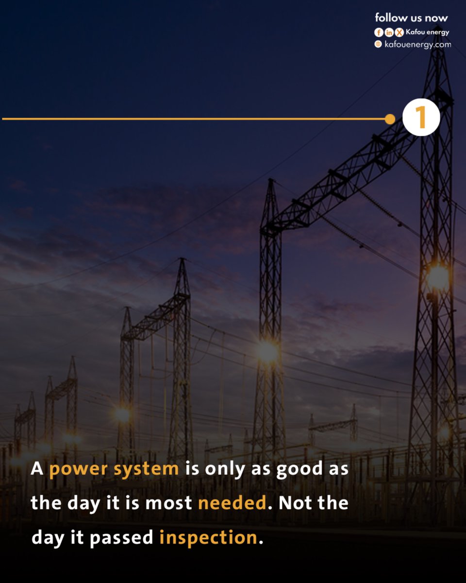 Kafou_Energy's tweet photo. نحن لا نصمّم الأنظمة للظروف المثالية، بل نصمّمها للأوقات التي تكون فيها الحاجة إليها .هنا، يتم بناء المرونة، والثبات، والأداء تحت الضغط في كل حل نقدمه موثوقية_الطاقة #انظمة_الطاقة #كفو_للطاقة#
We don't engineer systems for ideal conditions, we engineer them for the moments when they are needed most.
Here, resilience, stability, and performance under pressure are built into every solution we
•deliver
#EnergyReliability #PowerSystemst #Kafouenergy