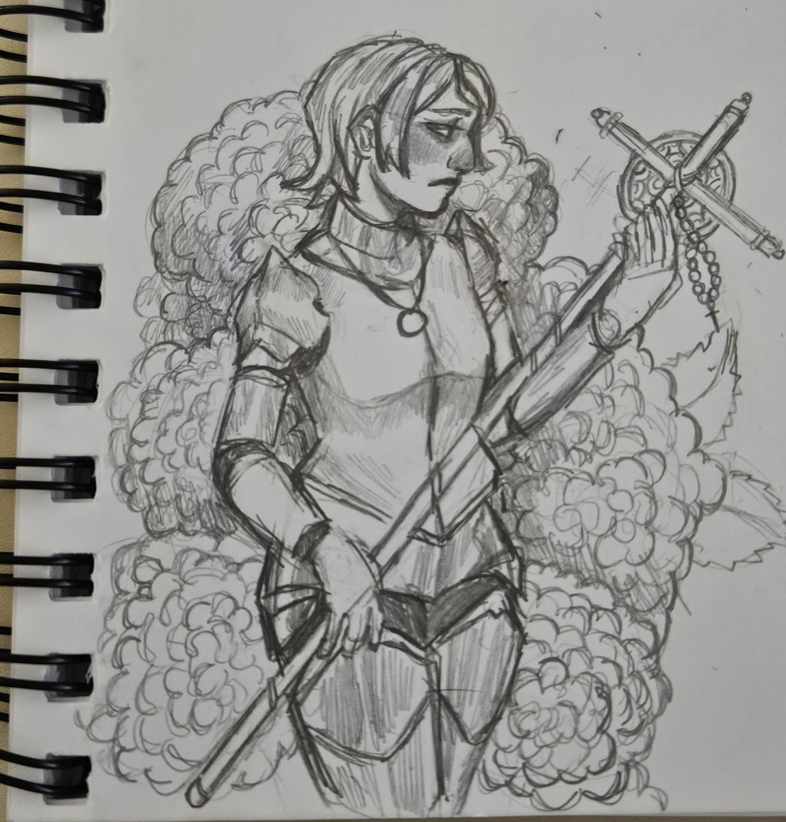 beetlegotchi's tweet photo. Oiee desenhozinho do sketch no grafite 

#OC #knightgirl https://t.co/eE47cgYbDs