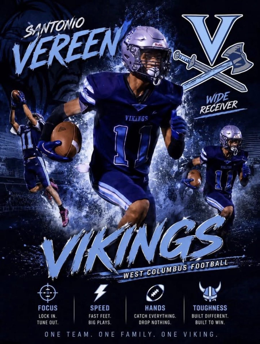 WCHSVikingsfb's tweet photo. Thank you to @bucksweepsports for highlighting our players. 

#3D Dedication, Determination, &amp; Discipline https://t.co/KRygLbvazL