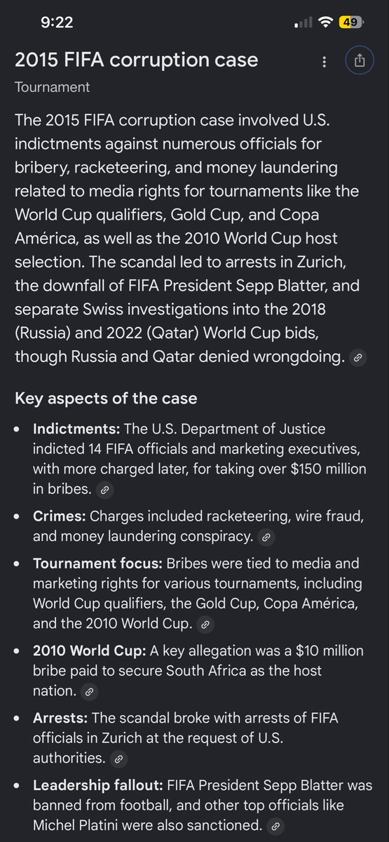 wizerj's tweet photo. @FabrizioR0naldo Corruption is nothing new for FIFA. https://t.co/tPHrh7SCtl