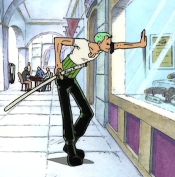 cloudbustering's tweet photo. i've seen the zoro and sanji version of this scene so much that the original with just zoro seems off 😭😭 https://t.co/oCIvid4P5p