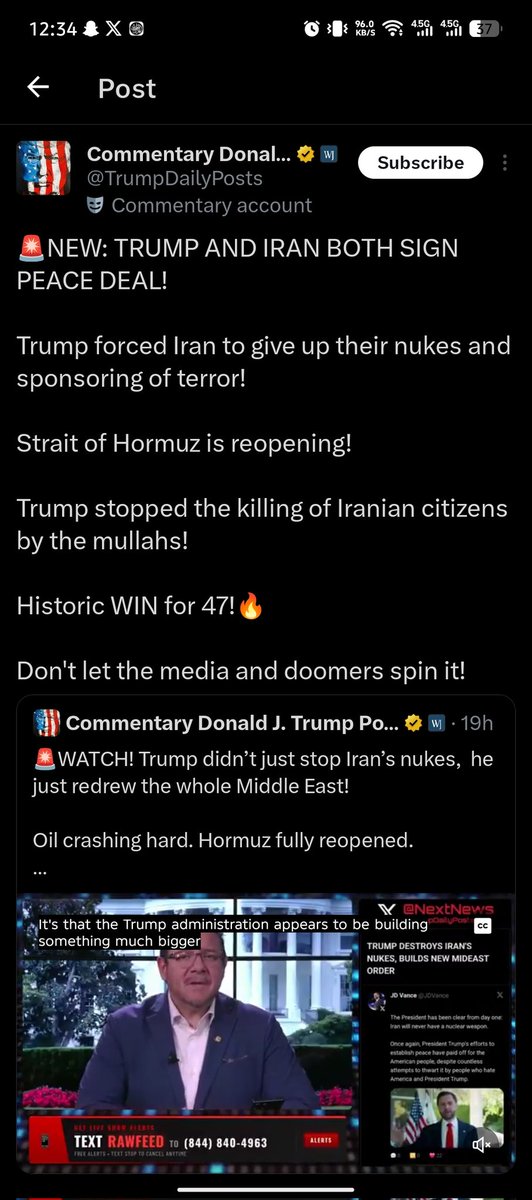 msongrk's tweet photo. The Peace Deal got signed. LFG 🚀 https://t.co/FHOKEmUdJR