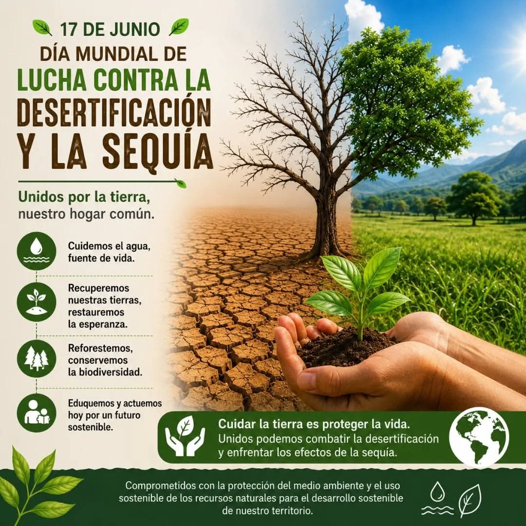 CitmaSancti's tweet photo. Día Mundial contra la Desertificación. 🌍
El 2026 nos recuerda que los PASTIZALES cubren el 50% de la Tierra y sustentan a 2.000M de personas. Pero la mitad ya está degradada.
Restaurarlos es restaurar nuestro futuro. Sin suelo sano, no hay vida. 🌱
#SanctiSpíritusEnMarcha https://t.co/yxJRYANHzA
