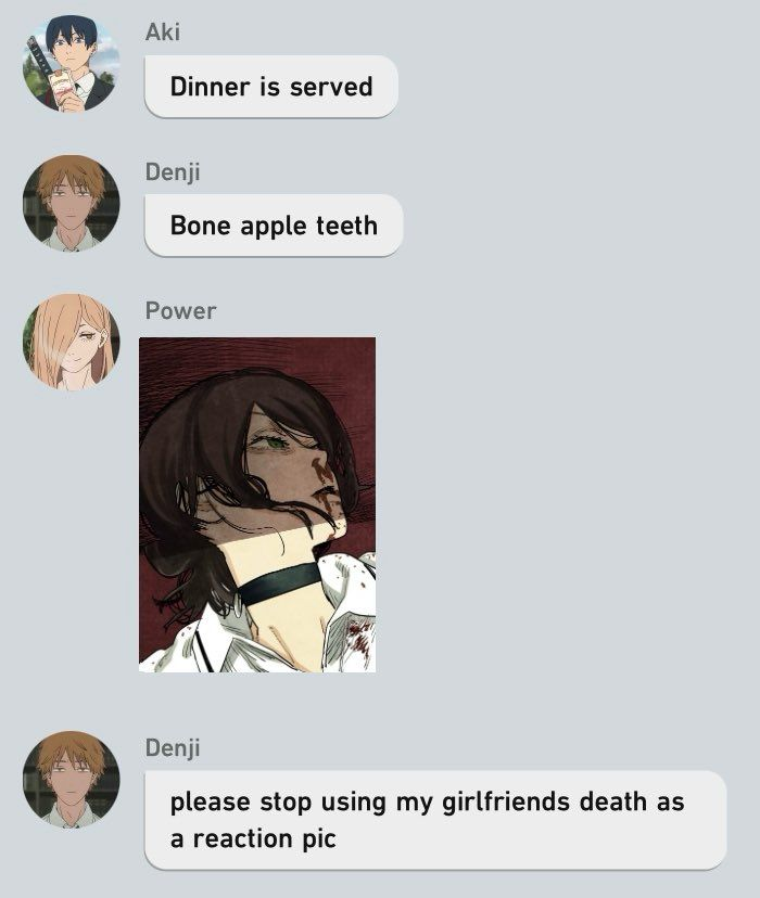 chainsawman_jp's tweet photo. leaked convo
#チェンソーマン #chainsawman https://t.co/wEvKSdsCxe