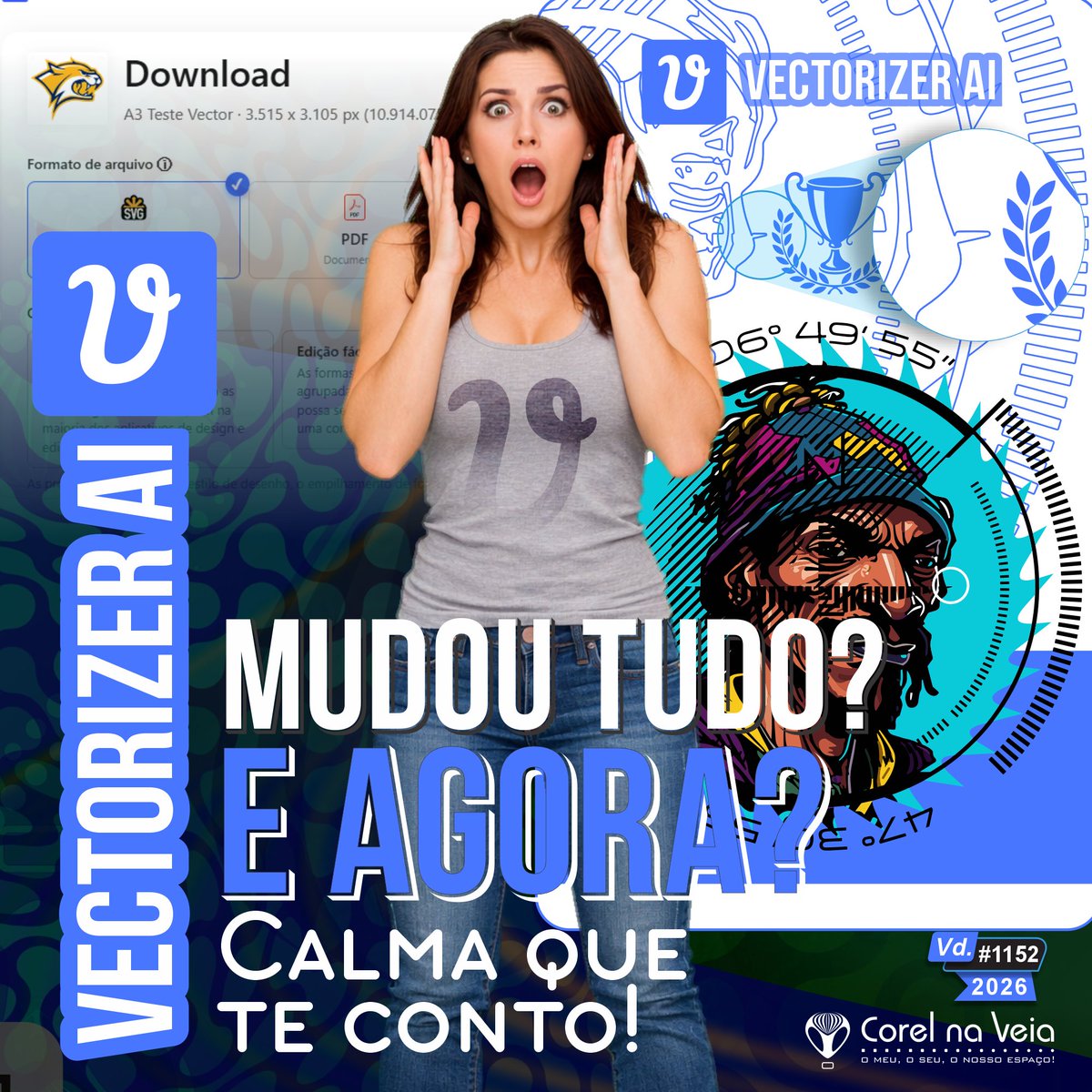 CorelnaVeia's tweet photo. ✨Vectorizer AI Mudou Tudo! E Agora? Calma que Te Conto! 😅 https://t.co/DjshJMaNNb
Se você entrou no **Vectorizer AI** e levou um susto com a nova tela de download… calma! 😄 #VectorizerAI, #CorelDRAW, #Vetorização, #SVG, #PowerTRACE, #DesignGráfico, #CorelNaVeia, https://t.co/nje2ho3pdj
