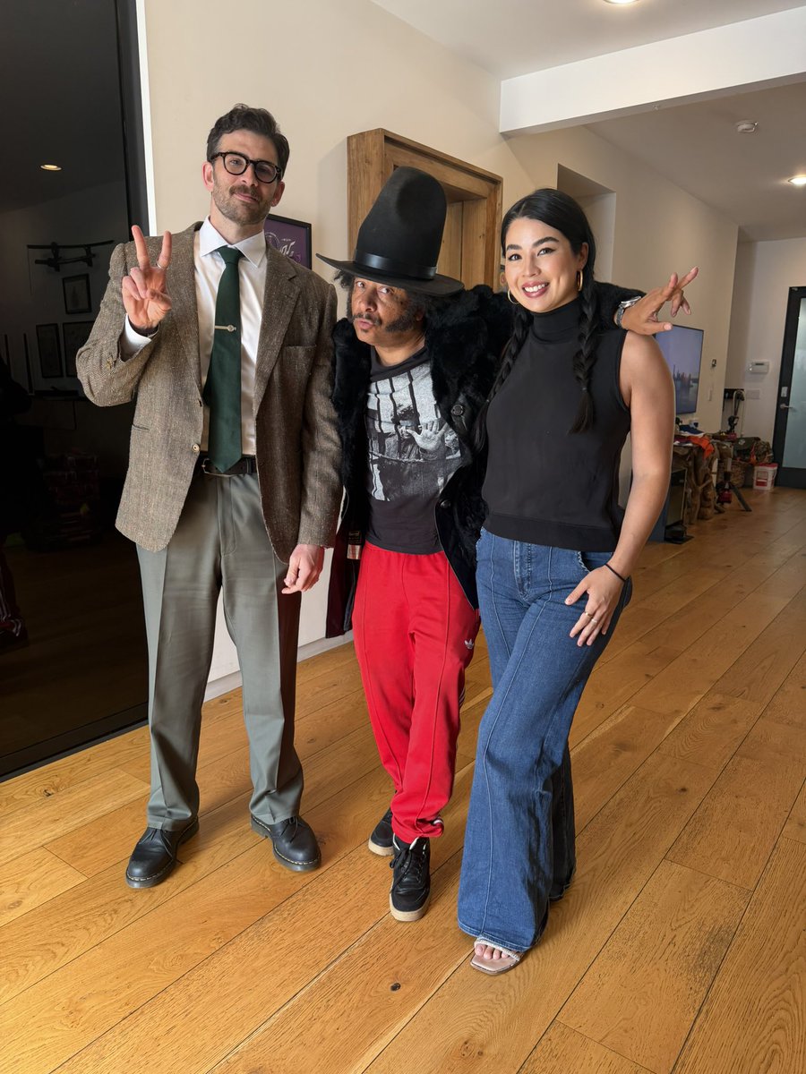 hasanthehun's tweet photo. what an incredible honor interviewing @BootsRiley ! go watch i love boosters in theaters asap https://t.co/894FDhFFT3