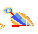 AQH_NL's tweet photo. Ibukis SA3 has its hitboxes hidden right under the daggers (top of red block just sticking out). And it seems it also activates the super when it collides with a particle like an air hado. Its neat. But what’s nastier is that the first hit actually hits Gouki from the back... https://t.co/eFl79ZviH9