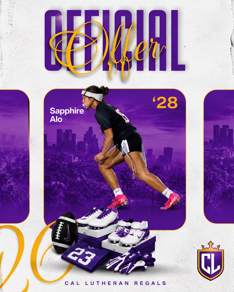 SapphireAlo's tweet photo. I am grateful to receive my second offer for Cal Lutheran University. Thank you to Coach Lopez for this amazing opportunity. More to come. https://t.co/VnnexPu3N9