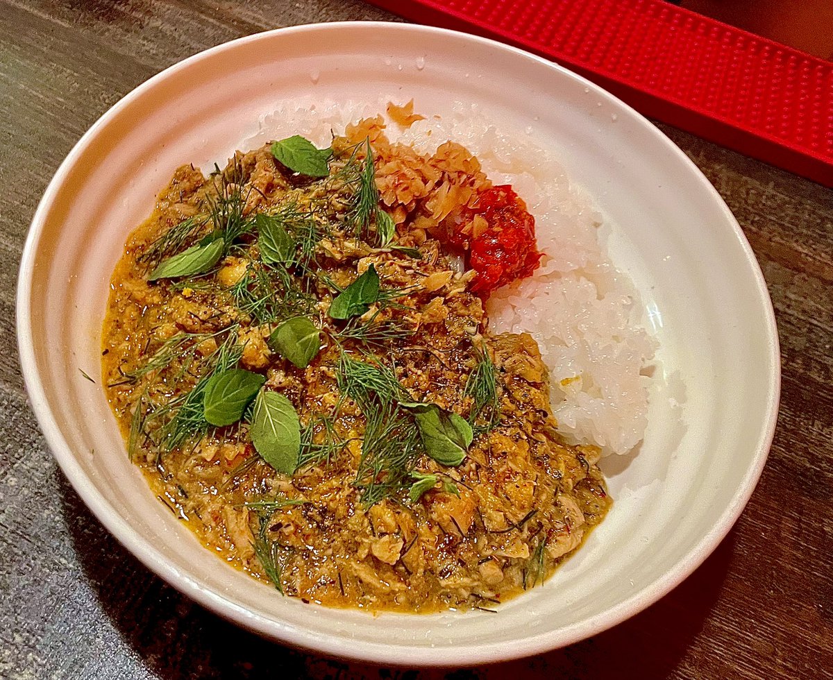 mstylecurry's tweet photo. 昨日の宮城curryはこんなん
フェンネル香る浅利とチキンのキーマcurry
#間借りカレー
#スパイスカレー
#カレー好きな人と繋がりたい
#歌舞伎町カレー
#歌舞伎町BAR https://t.co/ontxv7N8AM