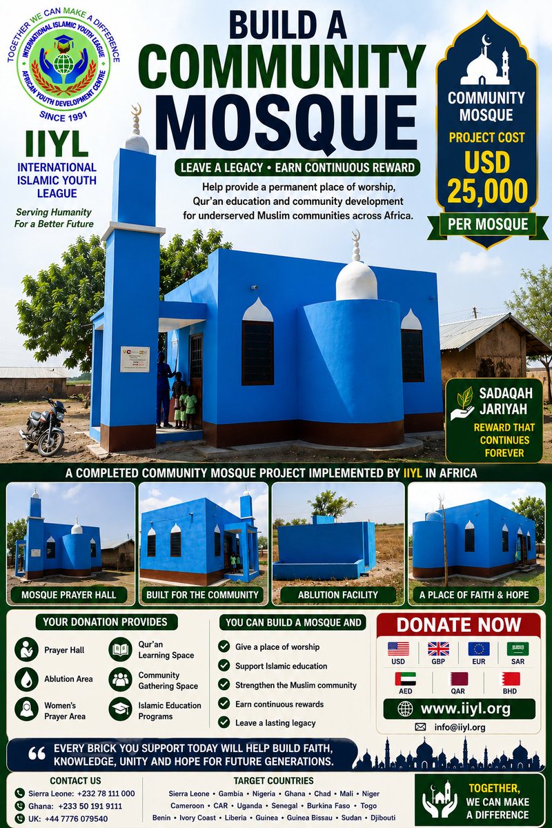 Mosque Program 🕌 Build a Mosque, Leave a Legacy A mosque is more than a place of ...