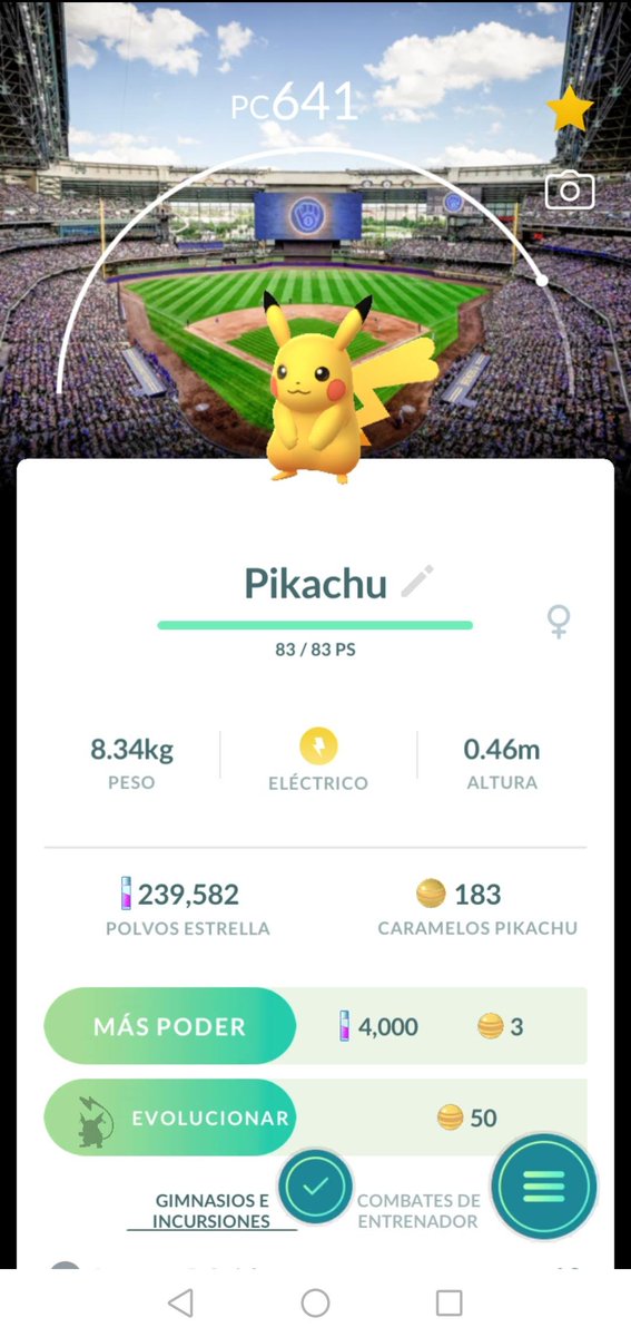 ayrlesPlay's tweet photo. Pikachu con fondo del equipo Milwaukee Brewers ya está disponible en un evento especial en las incursiones de una estrella en el estadio de este equipo de la MLB https://t.co/ylPkVbWuex