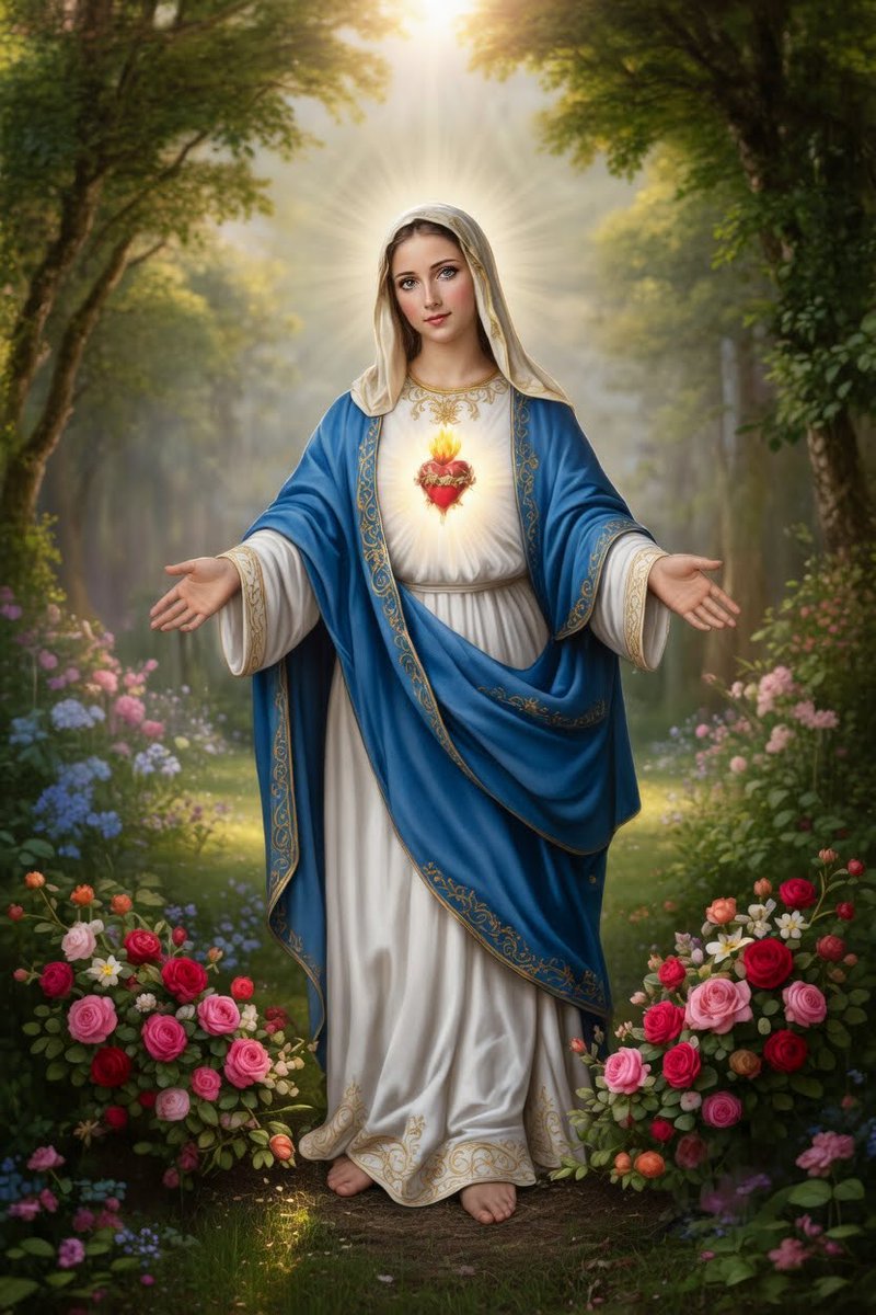 DianaMargot_'s tweet photo. “Cuando la Virgen ve que los pecadores recurren a ella y buscan de corazón su ayuda, al instante los socorre, los acoge y les obtiene de su Hijo el perdón”.

-San Alfonso María de Ligório https://t.co/6OYEaFsSvA