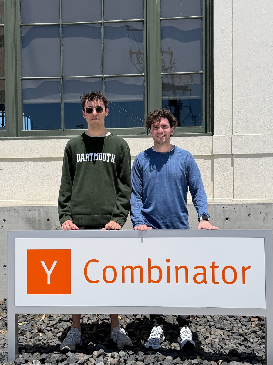 warren_shepard_'s tweet photo. Jack and I are excited to announce that we're backed by Y Combinator for the summer batch!

idk why I look so serious in this pic but I'm happy to be here! 😅

@jg0011gj #ycombinator https://t.co/3M4pQoV7k7