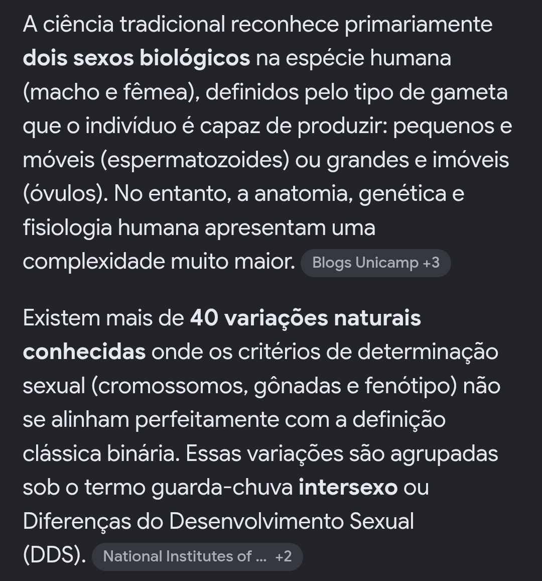 trintta's tweet photo. @_tng1_ @brenno__moura na vdd, dizer que só existem dois sexos é que é negar a biologia https://t.co/pt1sHoqvVO